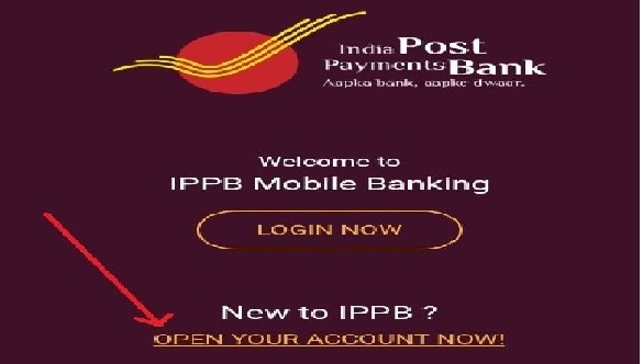 ippb new account open first page-min