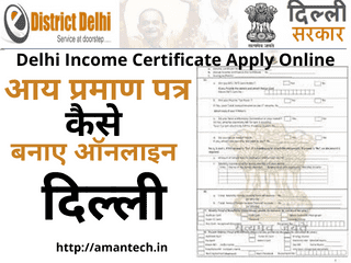 Delhi Income Certificate Apply Online