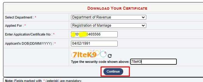 Delhi Marriage Certificate Download Form