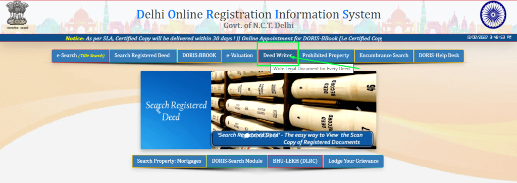 Delhi Property Registry Online Registration