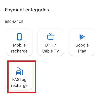 Fastag Recharge By Google Pay