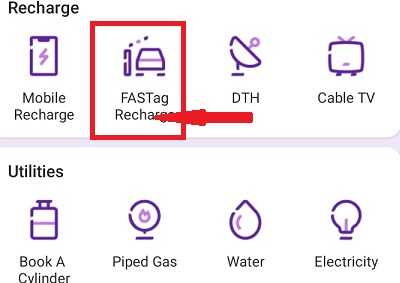 Fastag Recharge Using PhonePe