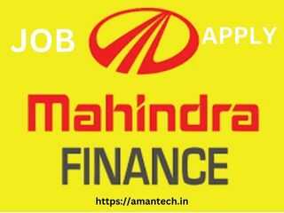 Mahindra Finance Job Vacancy
