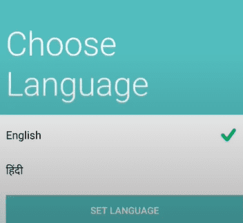 Delhi Chartr App Language Salect