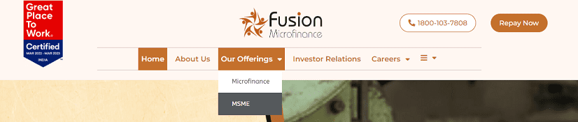 Fusion Microfinance Home Page