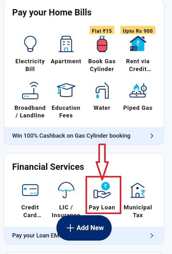 Paytm Loan Pay Option