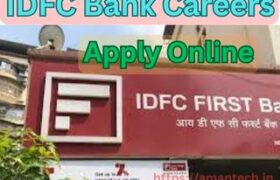 IDFC First Bank Jobs For Apply
