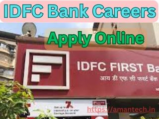 IDFC First Bank Jobs For Apply
