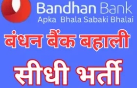 Bandhan Bank Vacancy
